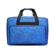 Carry On Luggage Rolling Suitcase Durable Canvas Tote with Padded Protection and Storage Pockets Blue