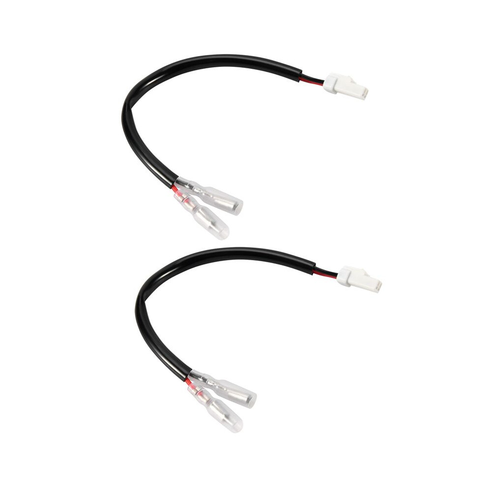 2Pcs Motorcycle Turn Signal Wiring Harness Connector Turn Signal Plug Adapter For 6034012308476