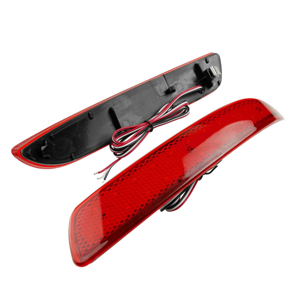 1 Pair Led Rear Bumper Reflector Tail Stop Brake For- X5 X6 M E70 E71 2006-2013 16475610 Red/Light 6032037733976