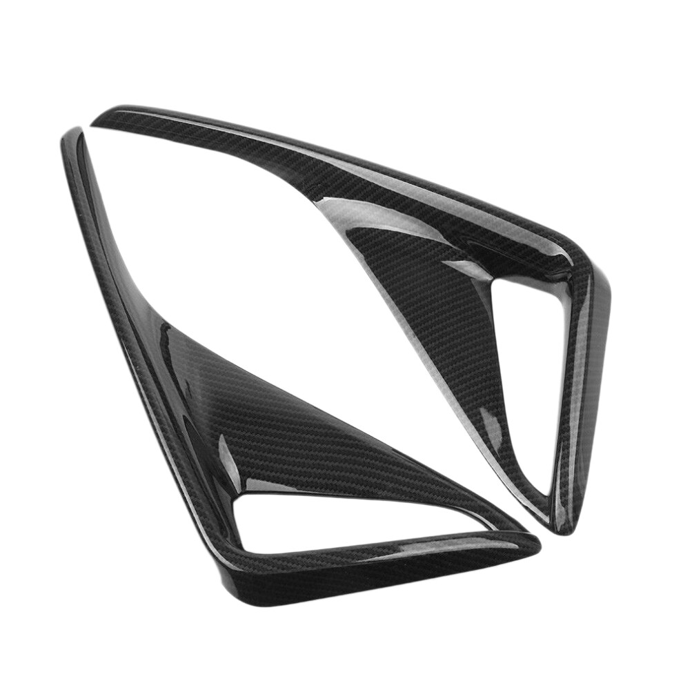 2Pcs Car Carbon Fiber Rear Fog Lamp Cover Trim For Chr 2016-2018 6033515819786