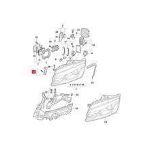 1Pair Headlight Bracket Repair Kits for Q5 2009-2012 Headlight Fixed Screw 8R0998122 8R0998121 8R1998122 8R10998121