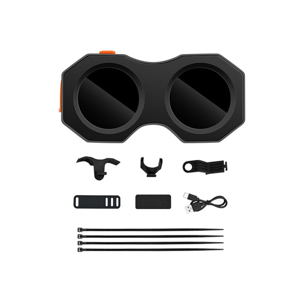 Devil's Eye Lamp Motorcycle Electric Bicycle Rear Rear Mirror Modification App Contro Eye Led Dynamic Atmosphere,B Light 6032539540379