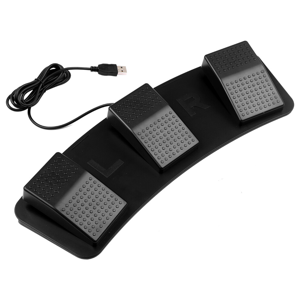 Fs23-Pm Usb Triple Foot Pedal Customizable Foot Switch For Control 8031375677094