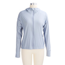 Women's UPF 50+ Breathable Sun Protection Jacket Gray Long Sleeve L