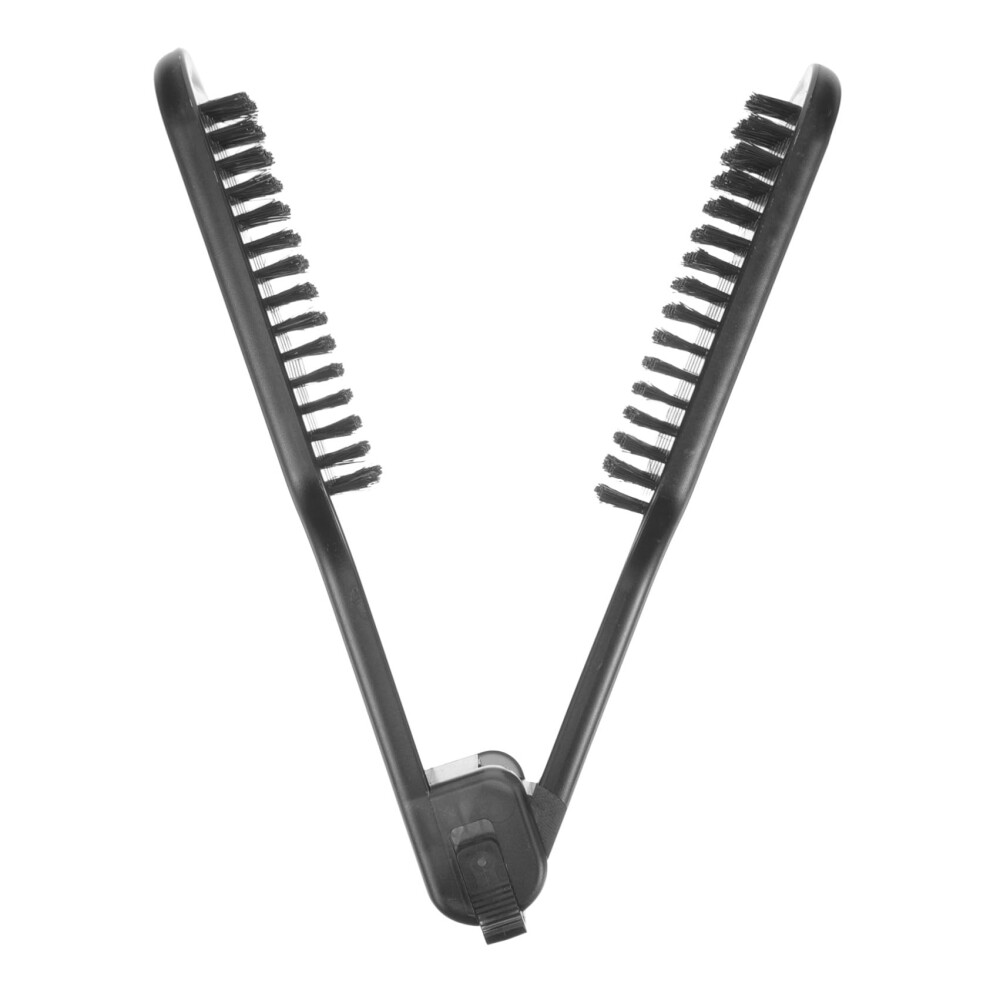 DoubleSided Hair Straightening Brush with AntiStatic Heat Resistant Comb for All Hair Types