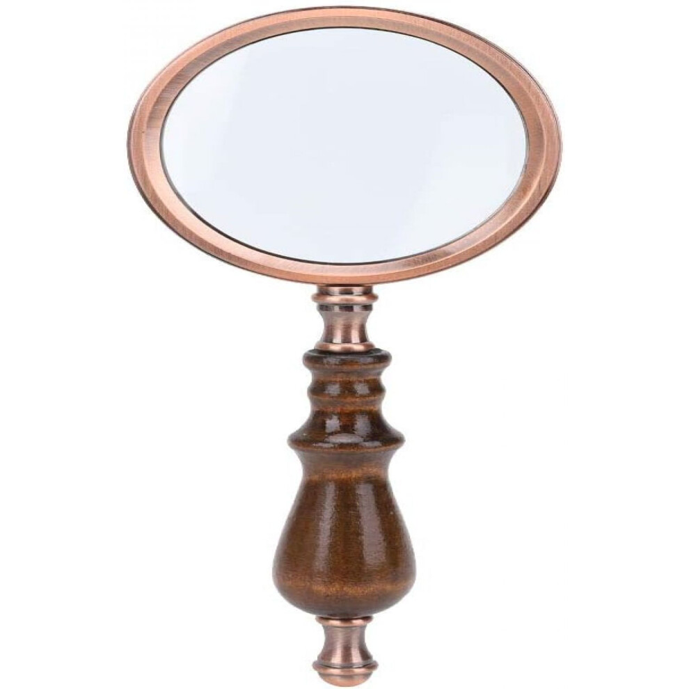 Vintage Reading Magnifier with 10X Magnification, Handheld Magnifying Glass Optical Glass Lens High-Definition Lens, Distortion-Free Magnification