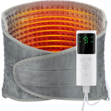 Soft Detachable Heat Pad for Muscle Recovery, Heat Pad for Back Pain Relief with Full-Coverage Waist Wrap Design, Electric Heating Pads Featuring 9