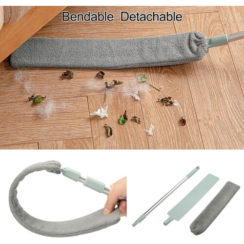 Extendable Microfiber Cleaning Brush with Flexible Head and Detachable Handle for Dust Removal 1
