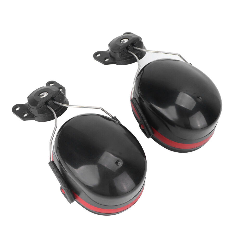 Hard Hat Ear Muffs Noise Reduction Helmet Attachable Hearing Protection PVC