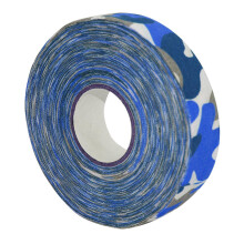 Ice Hockey Cloth Tape 2.5cm Width Blue Camo for Roller Hockey, Golf, Tennis, Badminton Grip and Squash Racquet Training