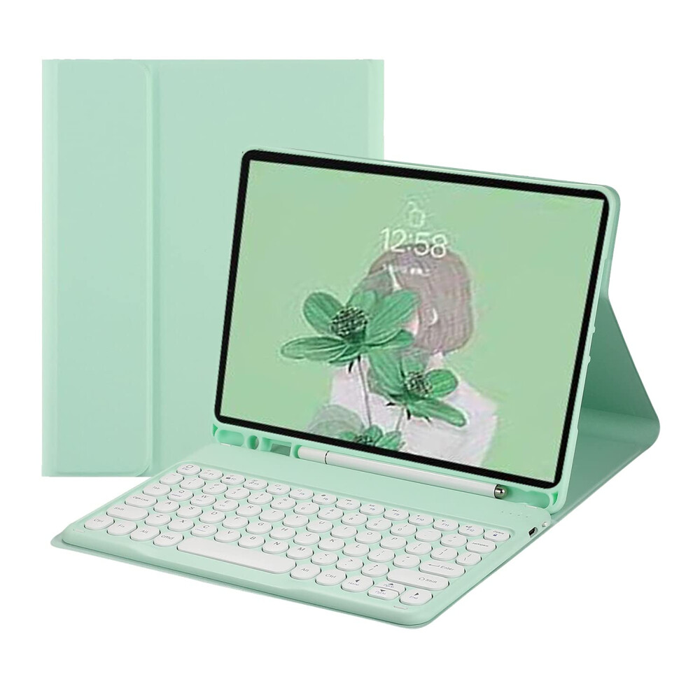 Keyboard Case For Ipad Mini 5Th Gen And Mini 4 7.9 Inch With Pencil Holder, Magnetic Detachable Bluetooth Keyboard, Mint Green 9382693251824