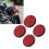 4pcs Red 2in Reflective Discs for Bikes Trucks Trailers Scooters 16