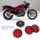 4pcs Red 2in Reflective Discs for Bikes Trucks Trailers Scooters 4