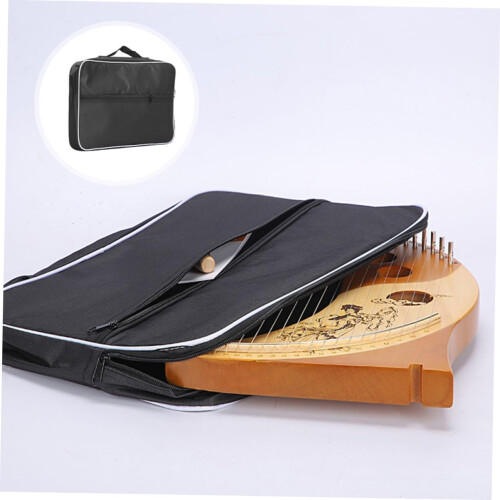 Lyre Harp Bag with Padding, Adjustable Strap, Extra Pocket for Travel and Storage 2