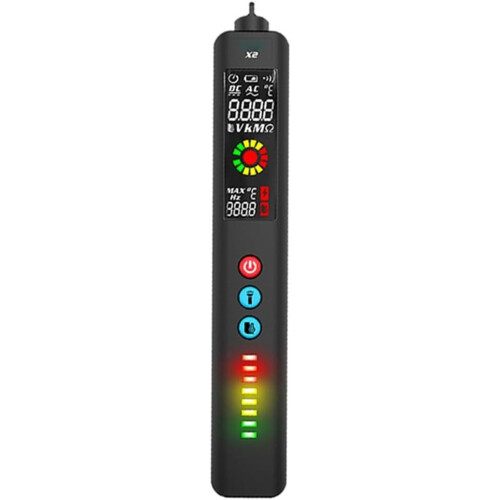 Handheld Voltage Detector Tester, Compact Smart Multimeter With Infrared Temperature Measurement, AC/DC Voltage 1