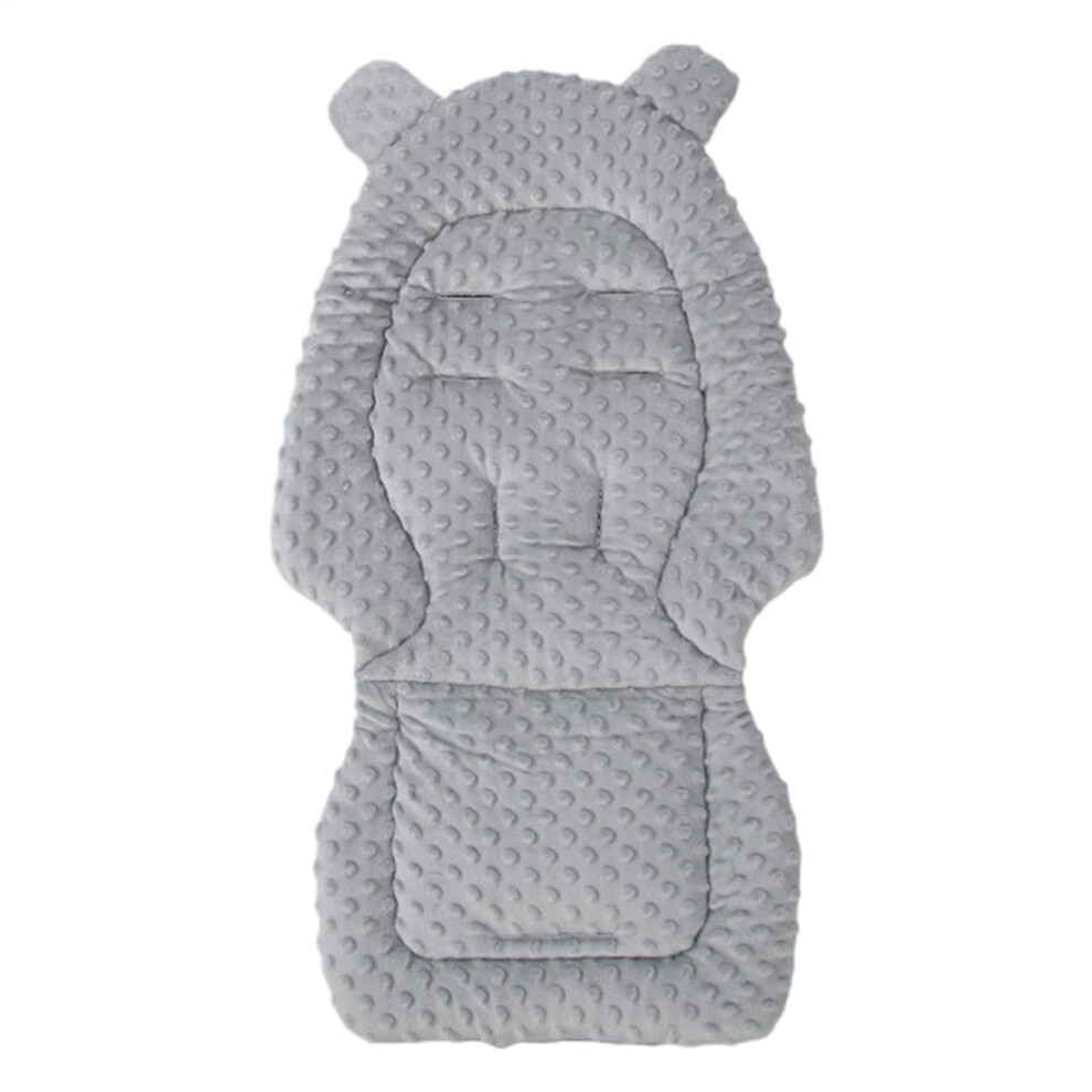 Stroller Seat Liner, Soft Cotton Pad, Foldable Pushchair Cushion, Reversible Baby Carriage Cushion, Fits Pushchairs