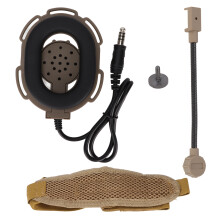 Shooting Headset With Active Noise Canceling Tactical Helmet Mount Removable Earpiece Exceptional Recoverability High Brightness Finish