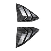For Corvette C8 2020-2023 Car Rear Triangle Window Shutters Triangle Sunshade Modified Carbon Fiber