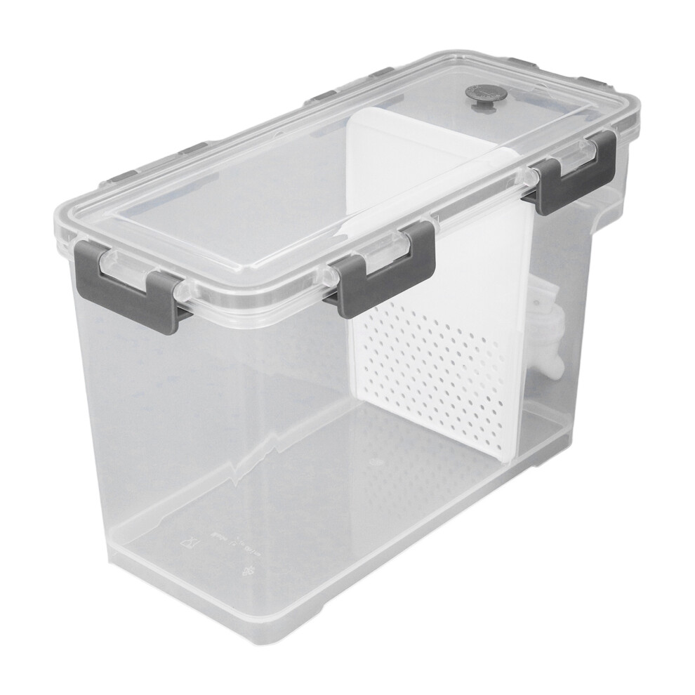 3.5L Pp Drink Dispenser With Spigot, Large Capacity, 28.5X17x13.5cm Gray