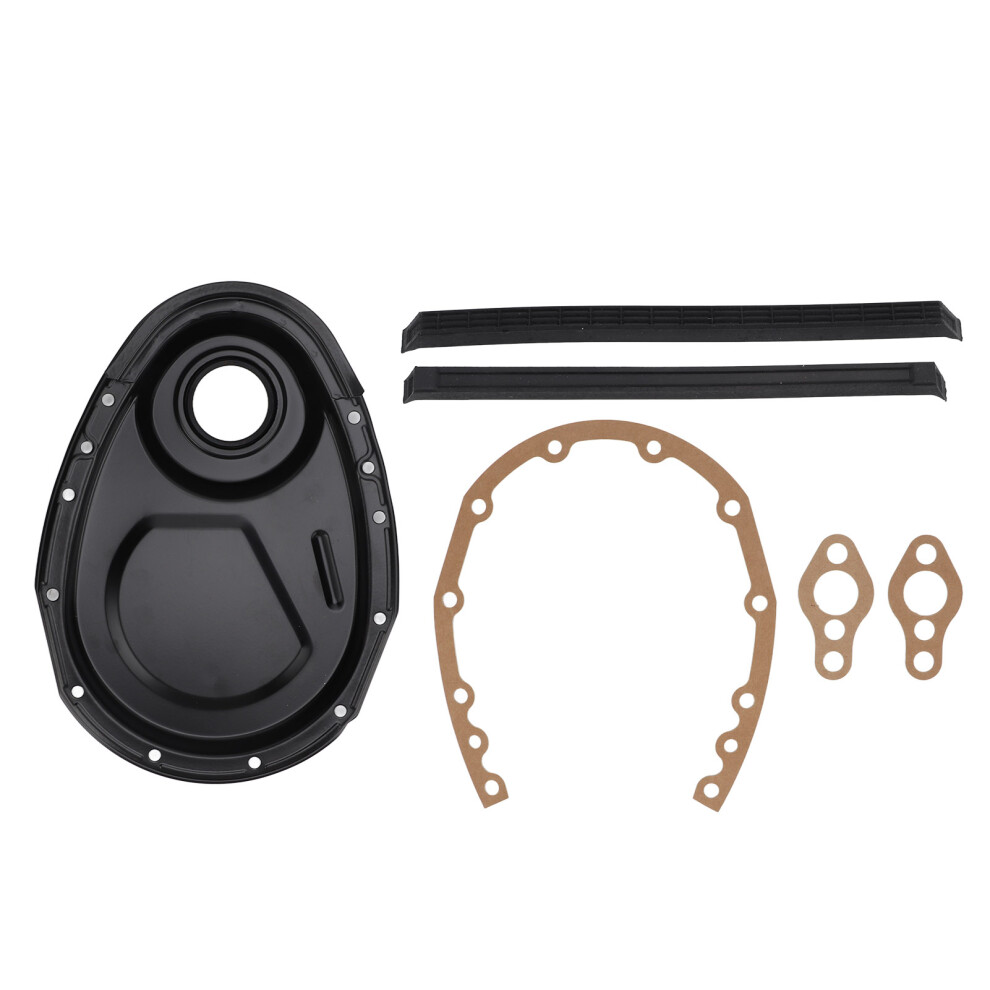 Sbc Timing Cover Gasket & Seal Kit - 283 327 305 350 383 400 Black 7641375696936