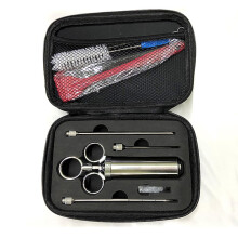 Stainless Steel Meat Injector with 3 Needles 60ml BBQ Marinade Syringe for Turkey and Beef