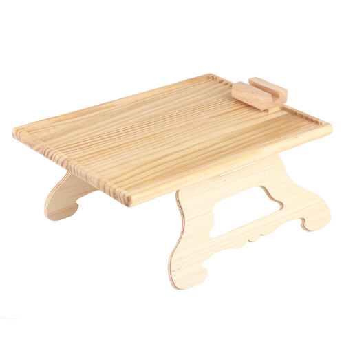 Foldable Couch Sofa Table, 360 Rotating Bracket for Mobile Devices, Double Slot Design Ensures Stability and Accessibility, Anti-Slip Sofa Table
