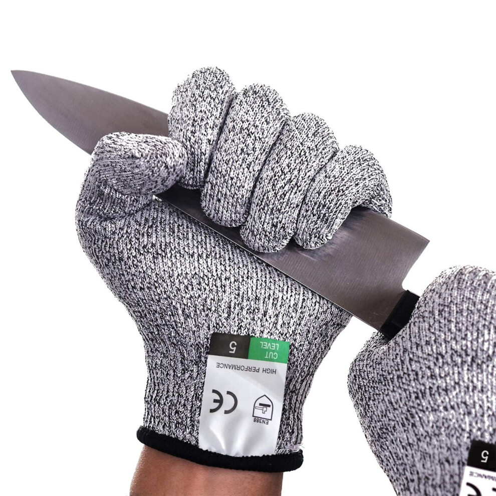 Cut Resistant Gloves Level 5 Protection En388 Certified Food Grade Medium Size For Oyster Shucking Welding Wood Carving 9382693255488