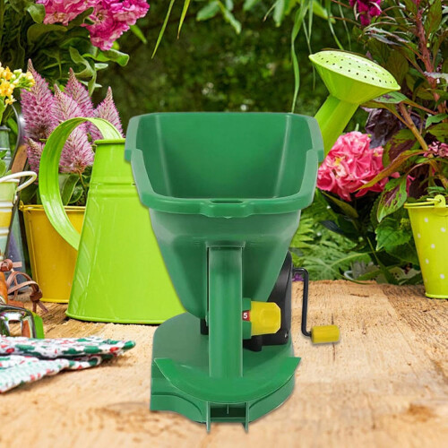 Handheld Lawn Spreader with Ergonomic Grip for Precise Seed Distribution and Lightweight Garden Use 2