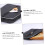 Lyre Harp Case with Padded Protection and Lightweight Carry for Rectangular Note Lyres 3