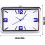 Stainless Steel Car Air Vent Clock with Clear Time Display, Shockproof Easy Install Dashboard Clock 5