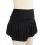 M Schwarzer Polyester-Tennis-Plissee-Rock mit Taschen 1
