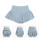 Faltenrock S Hellblau Polyester, atmungsaktiv 10