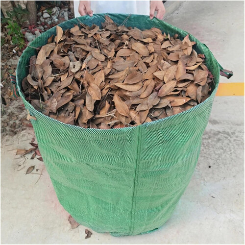 500L Large Capacity Heavy Duty Garden Waste Bag Reusable Foldable Yard Leaf Container 2