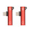 2 Stück USB-C auf 3,5-mm-Audioadapter, Langstil, Rot 2