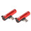 2 Stück USB-C auf 3,5-mm-Audioadapter, Langstil, Rot 15