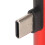 2 Stück USB-C auf 3,5-mm-Audioadapter, Langstil, Rot 4