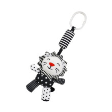 Crib Pendant Wind Chime Toy Black And White Bed Bell For Newborns, Unisex Baby Cot Decor