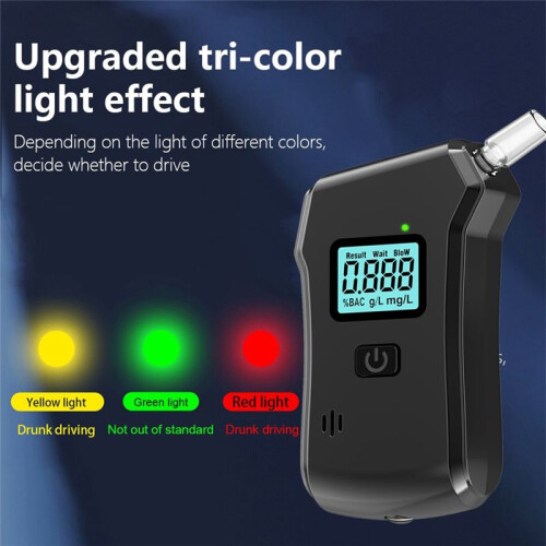Tester per Alcol Portatile con Display LCD Etilometro Palmare Alcotest 2