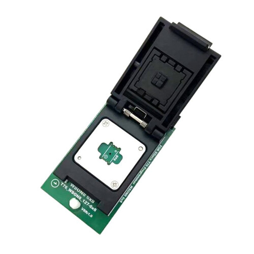 For T76 Programmer Adapter Burning Socket WSON8 QFN8 6x8mm High-Speed Read/Write/Burn Flip-Cover Socket