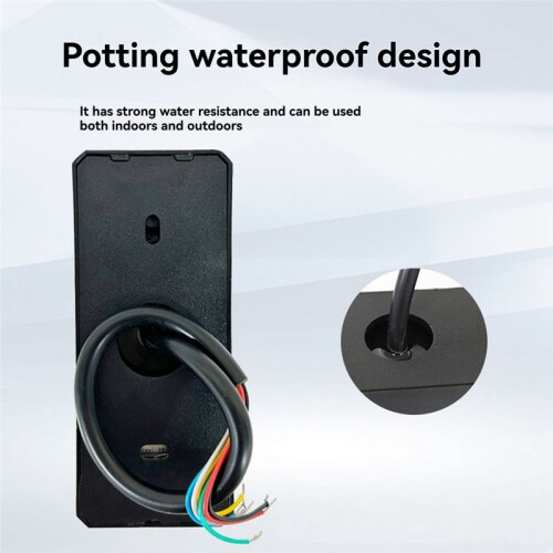 RFID  Door Reader IC Card 13.56Mhz Waterproof IP68 Support NFC Wall Mounted Access Control Card Reader 2