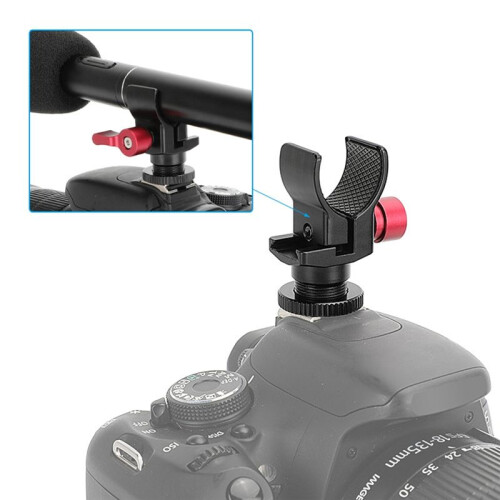 Super Clamp with Cold Shoe Mount Adapter with Screw Knob Feature 1/4-20 Mounting 2