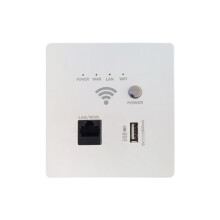 AP300Mbps USB-Steckdose Wand Eingebetteter Wireless AP-Router Wandladegerät WIFI USB-Ladesteckdose Panel WiFi-Steckdose Weiß