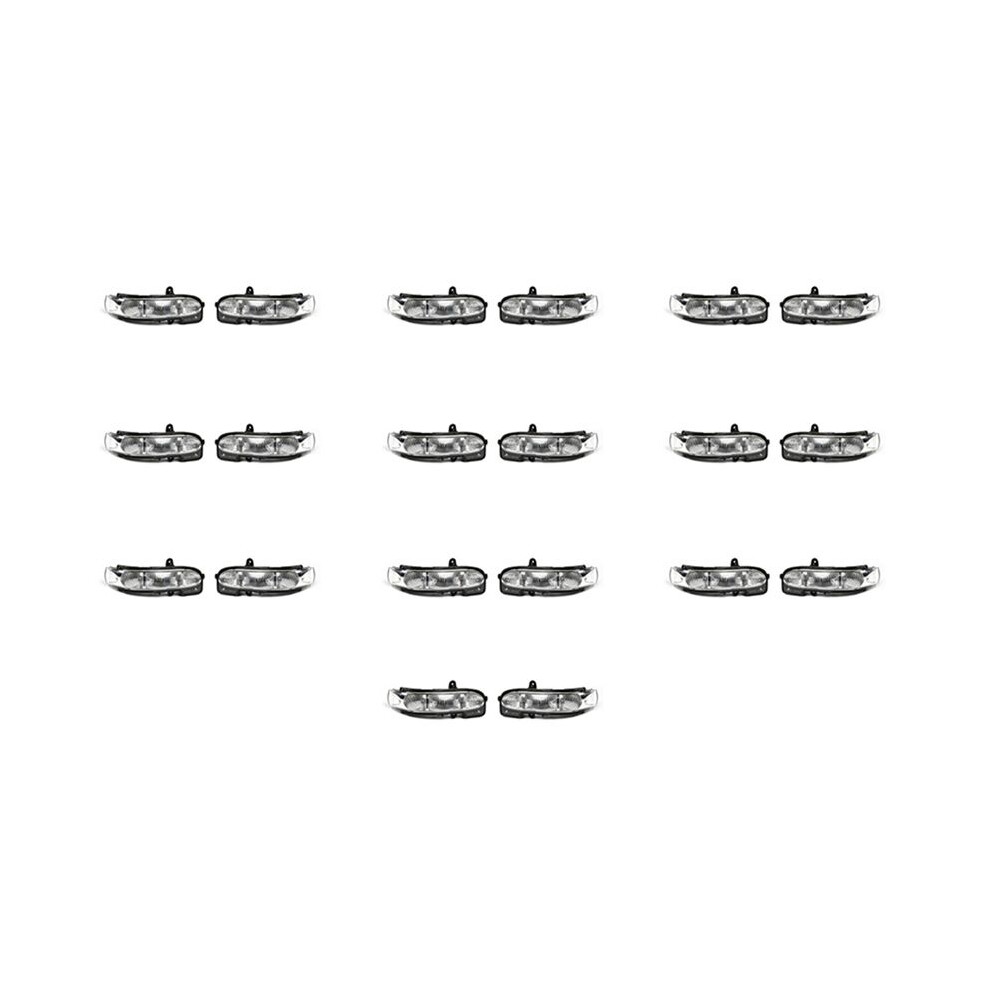 20X Car Rear View Side Mirror Led Turn Signal Indicator For W211 S211 W463 W461 C/E Class 2038201321 Light 6133289511456