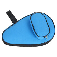 Table Tennis Racket Case Portable Paddle Bag Compact Ball Holder Durable Storage Organizer ShockResistant Shell Blue