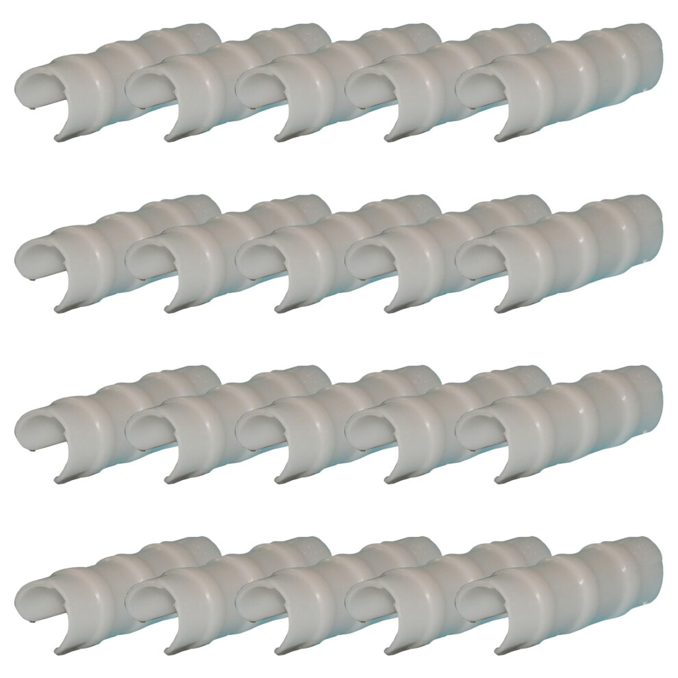 20Pcs Greenhouse Clips Durable Rustproof Abs Pipe Clamps For Film Fastening Home And Industrial Use 9199774089258