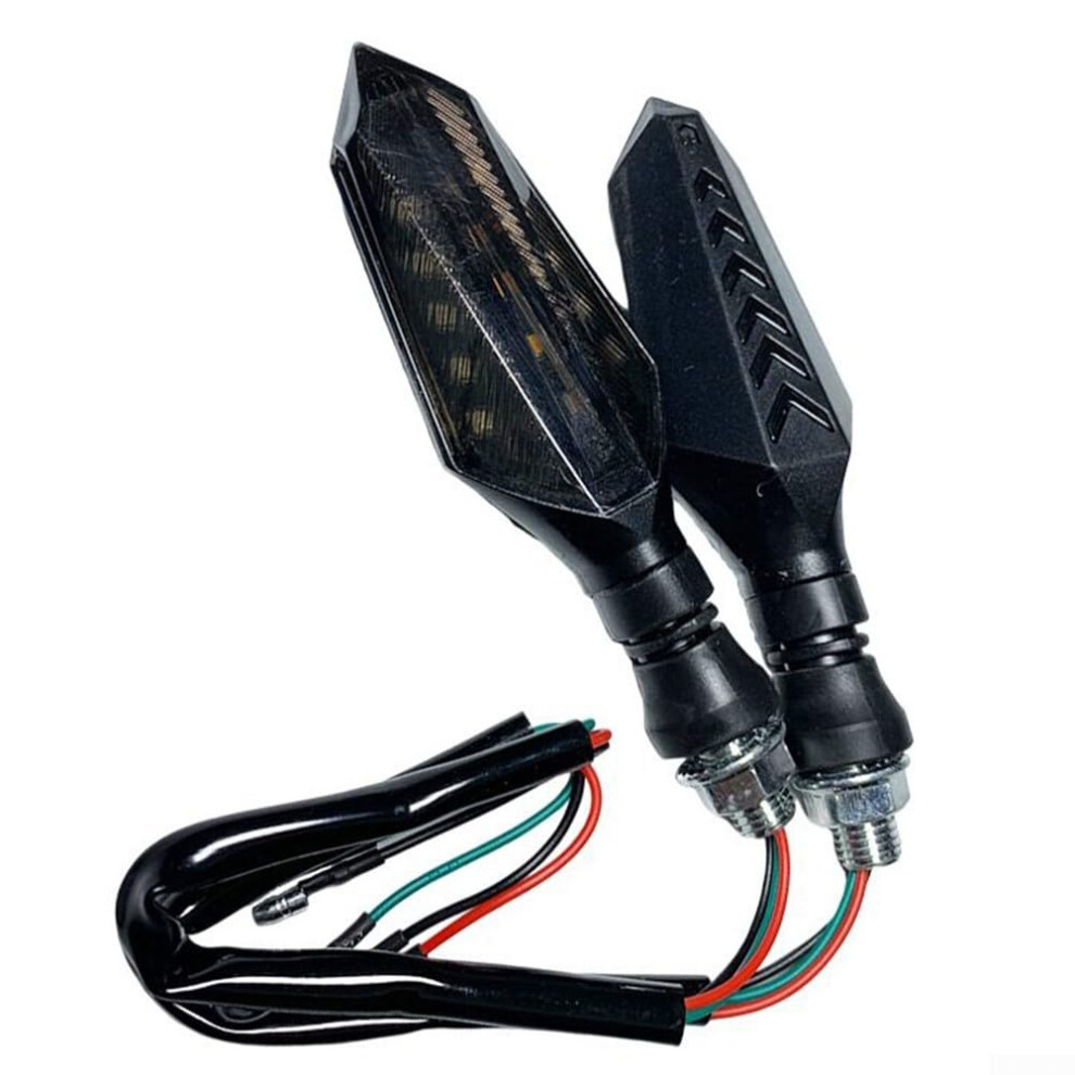 Motorcycle Turn Signal Lights Led Sequential Waterproof 2Piece Set For Safer Riding Universal Fit 9187378431054