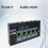 LQ-05 4-Channel Microphone Mixer,  Instrument Amplifier Audio Input Multifunctional Mixing Effect Device EU Plug 4