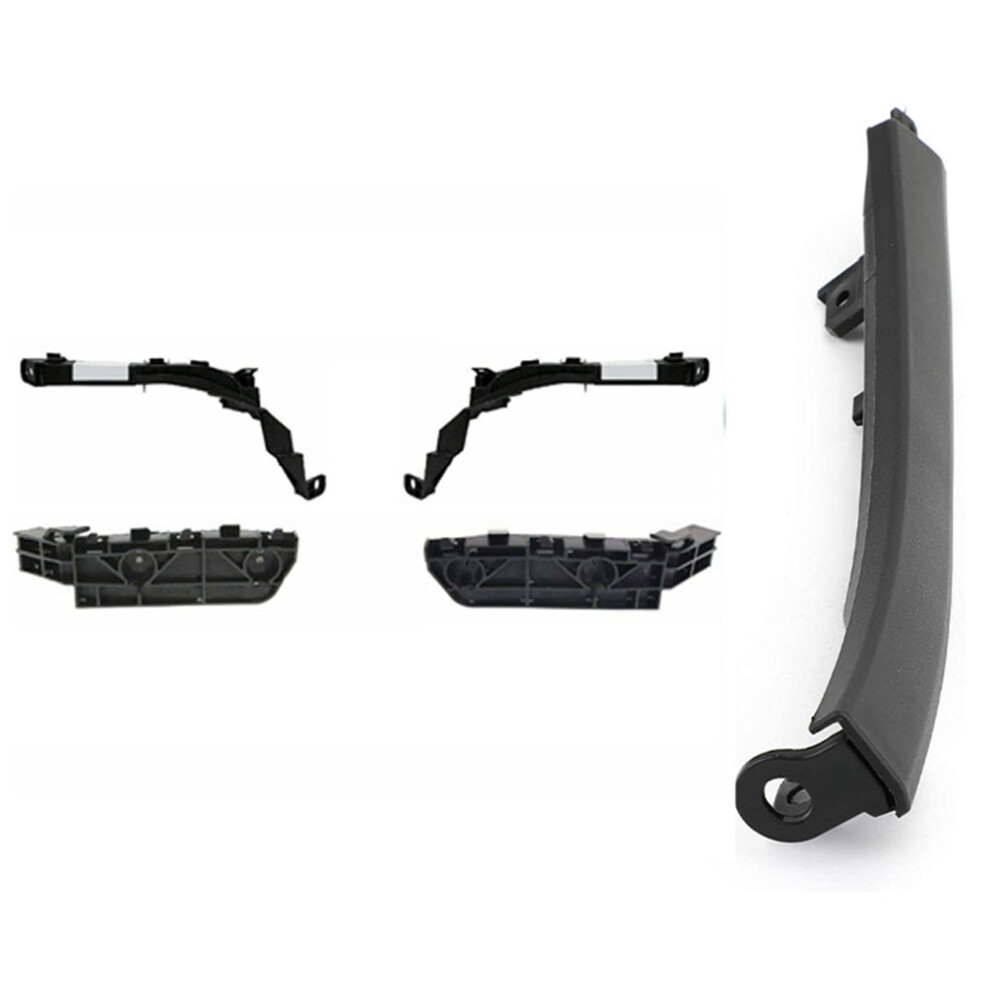4 Pieces Efront Headlights And Bumper Brackets Set For 2007-2011 Crv & 1X Front Bumper Wheel Molding Trim 6133294079057