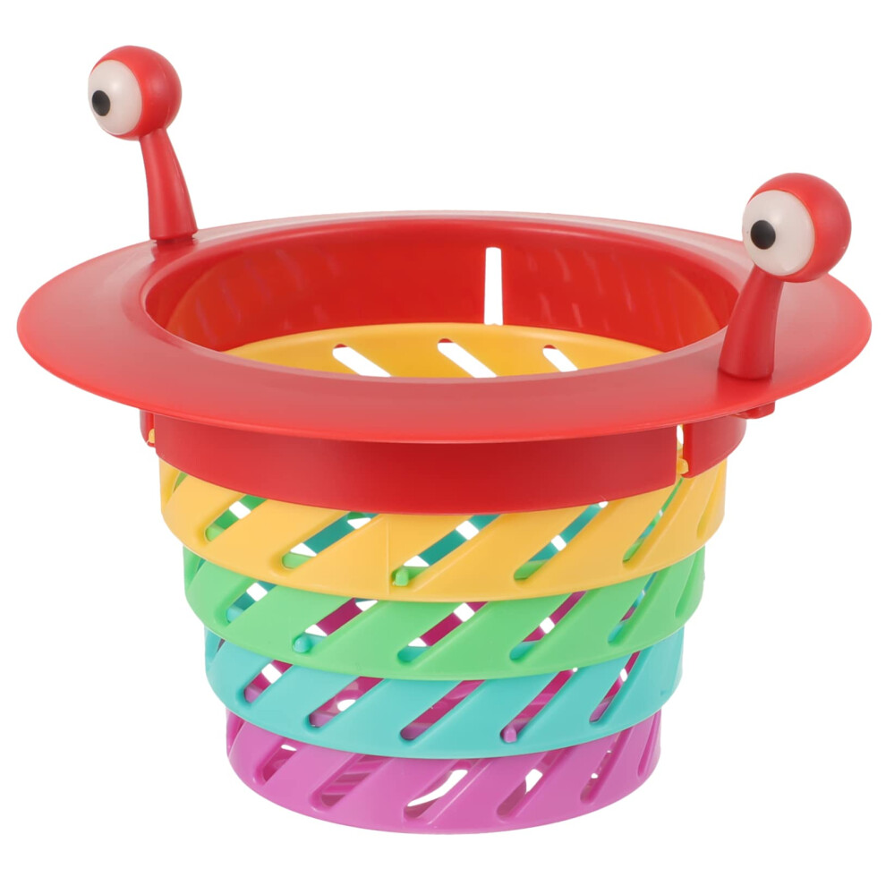 Wide Rim Kitchen Sink Strainer, Durable Plastic Drain Basket, Prevent Clogs, Easy Waste Separation 9199774089357