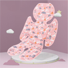 Stroller Cooling Pad Ice Liners, Pink, Universal Fit, Breathable Summer Seat Insert For Pushchair